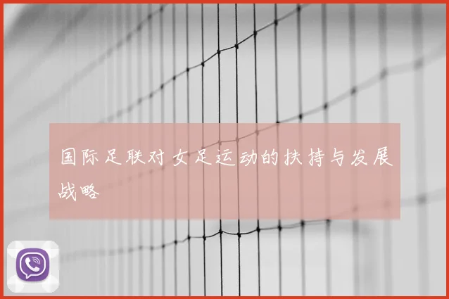 国际足联对女足运动的扶持与发展战略